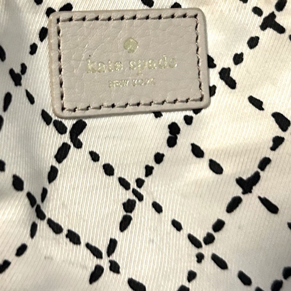 Kate Spade Gray Pebble Leather Shoulder Bag Hobo Purse - Picture 6 of 15